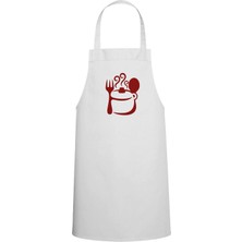 Tasarım Trend Tencere Özel Baskılı Chef Mutfak Önlüğü