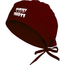 Tasarım Trend Nurses Cerrahi Bone | Özel Tasarım Hemşire Bonesi | Cerrahi Bone Bordo