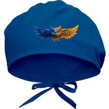 Tasarım Trend Robocop Baykuş Baskılı Cerrahi Bone - Doktor Ve Hemşire Bonesi Hastane Bonesi