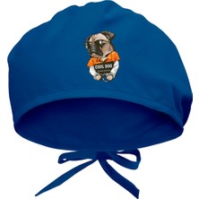 Tasarım Trend Cool Dog Baskılı Cerrahi Bone - Doktor Ve Hemşire Bonesi Hastane Bonesi