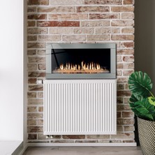 Decorita Petek Üstü Cam | Şömine Görünümlü | 40cm x 80cm