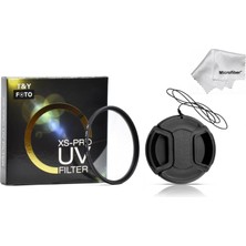 Tianya Canon 75-300MM Lens Için 58MM Xs-Pro Slim Koruyucu Uv Filtre + Lens Kapağı Kapak