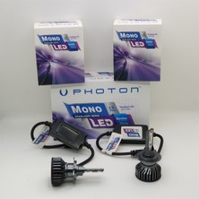 Photon Mono H7 LED Xenon 9000LM 12V LED Headlight Şimşek Etkili Xenon LED