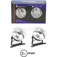 Rbz 9 cm Beyaz Cam Sis Lambası Farı 12V Yuvarlak