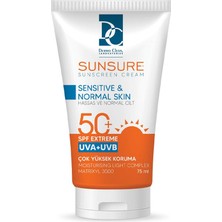 Sunsure Hassas ve Normal Cilt Güneş Kremi Serisi 75 ml