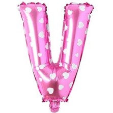 Eğlence Marketi 16 Inç Pembe Harf Balon V