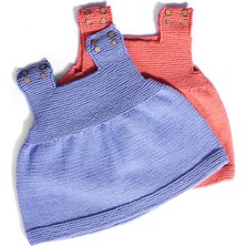 Orgaknits Baby El Örgüsü Mor ELBISE( Organik Pamuk)