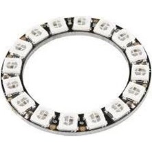 CDM Neopixel 16 Rgb LED Halka Kartı Dahili Sürücülü - Neopixel Ring - 16 x WS2812 5050 Rgb LED With Inte