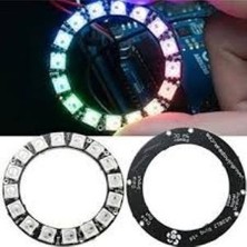 CDM Neopixel 16 Rgb LED Halka Kartı Dahili Sürücülü - Neopixel Ring - 16 x WS2812 5050 Rgb LED With Inte