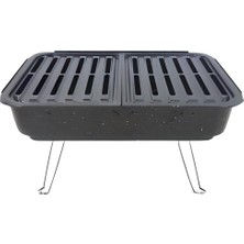 35X68 cm Ayaklı Piknik Barbekü Mangal Emaye Pratik Mangal