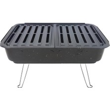 30X44 cm Ayaklı Piknik Barbekü Mangal Emaye Pratik Mangal