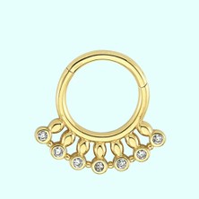 Sembol Gold Altın Halka Piercing 14 Ayar