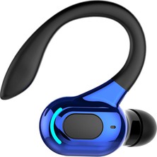 Kulaklık Kulak Kancası Bluetooth 5.2 Açık Spor Siyah Mavi Için Stereo Kablosuz Kulaklık