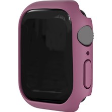 Sunfay Watch Case Tampon Kapağı Damlasan Sağlam Pc Koruyucu Iwatch 7 41MM Şarap Kırmızı