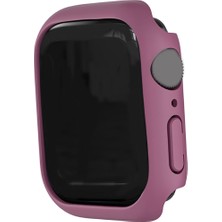 Sunfay Watch Case Tampon Kapağı Damlasan Sağlam Pc Koruyucu Iwatch 7 41MM Şarap Kırmızı