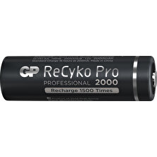 GP 4'lü ReCyko Pro 2000 Serisi NiMH AA Kalem Boy Şarjlı Pil(GP210AAHCBLL-2ECE4)