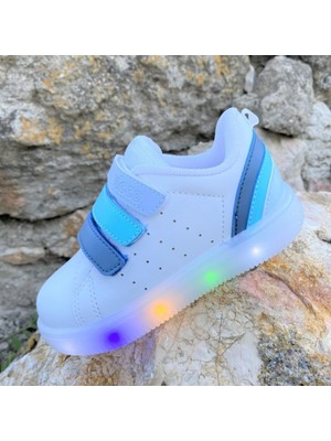Vicco Sun Kız / Erkek Çocuk Işıklı Sneaker Bebe Patik Filet Günlük Spor Ayakkabı