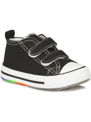 Vicco Pino Kız / Erkek Çocuk Işıklı Siyah Beyaz Sneaker Bebe Patik Spor Ayakkabı 925.P20Y.150
