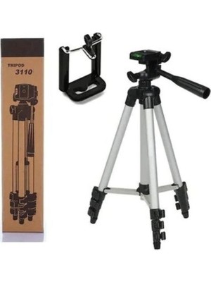 İstanbul Teknoloji Telefon ve Kamera Tutucu Tripot Ayak 105 cm (Telefon Tutuculu-Terazili)
