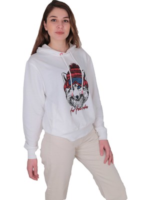 Bad Bear Snowfox  Kadın Sweat - Beyaz