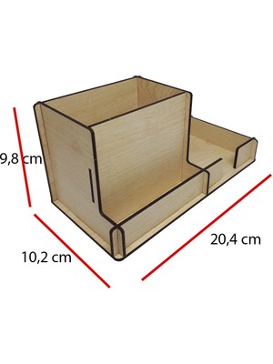 LivArt A02 Ahşap Masaüstü Kalemlik Organizer