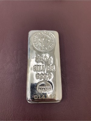 Nadir 250 Gr Saf Külçe Gümüş Nadir Metal Rafinerisi Ürünü
