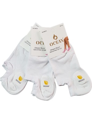 Ocean 3'lü Kadın Yazlık Görünmez Sneaker Çorap