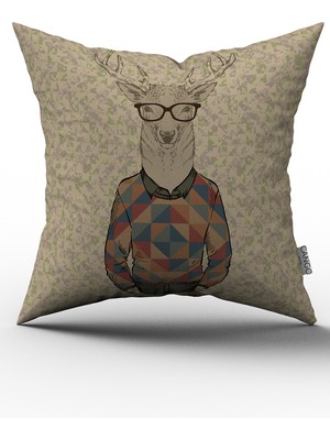 Cango Home Çift Tarafı Baskılı Kırlent Yastık Kılıfı Cgh140-Ct