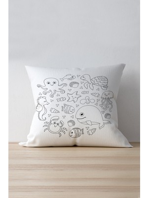 Cango Home Çift Tarafı Baskılı Kırlent Yastık Kılıfı Cgh004-Ct