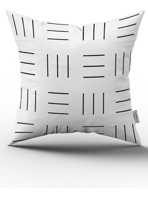 Cango Home Çift Tarafı Baskılı Geometrik Dijital Baskılı Kırlent Kılıfı - Cgh315-Ct