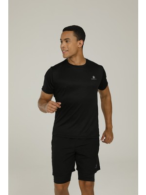 Lumberjack CT100  Pes C Neck T- Siyah Erkek T-Shirt