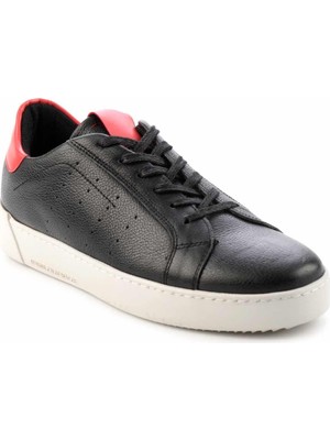 Bambi Siyah Leather Erkek Sneaker E011200003