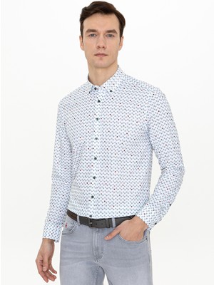 Cacharel Yeşil Slim Fit Gömlek 50247572-VR054