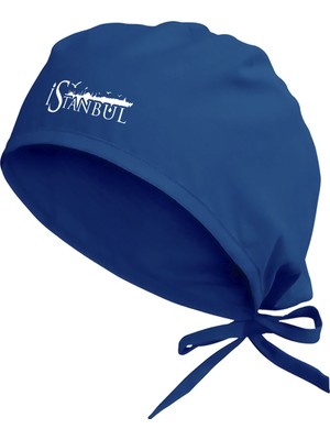 Tasarım Trend Istanbul Şehir Silüeti Özel Bone | Hastane Bonesi | Cerrahi Bone Mavi