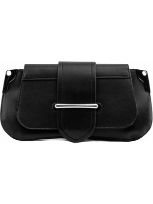 Moom Bag Kadın Siyah Çift Askılı Çanta