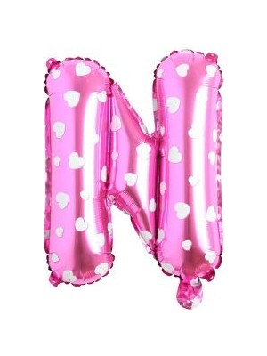 Eğlence Marketi 16 Inç Pembe Harf Balon N