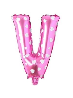 Eğlence Marketi 16 Inç Pembe Harf Balon V