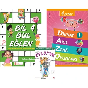 Ata Yayıncılık 4. Sınıf Bil Bul Eğlen + Dikkat Akıl Zeka Oyunları