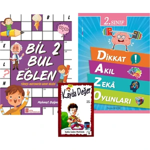 Ata Yayıncılık 2. Sınıf Bil Bul Eğlen + Dikkat Akıl Zeka Oyunları
