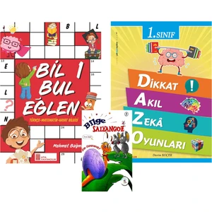Ata Yayıncılık 1. Sınıf Bil Bul Eğlen + Dikkat Akıl Zeka Oyunları