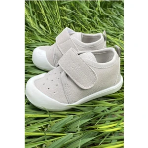 Anka Kız / Erkek Çocuk  Gri Ilk Adım Bebe Patik Panduf Unisex Günlük Spor Ayakkabı 950.E19K.224