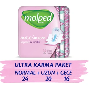 Ultra Hijyenik Ped Süper Ekonomik Karma Paket 60 Adet