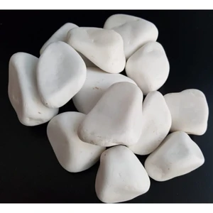 Beyaz Taş 10 kg 4-6 cm Beyaz Dolomit Taş Dere Taşı Çakıl Taşı Bahçe Süs Taşı Akvaryum Teraryum Taşı