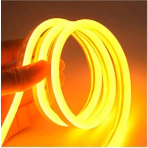 24V Neon Şerit LED Amber Işık
