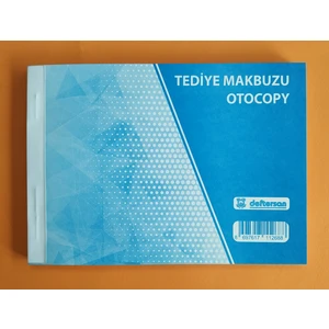 Tediye Makbuzu Otokopili 14X19 cm 12 Adet