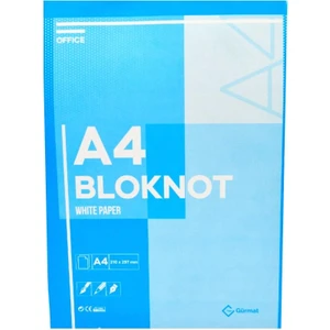 A4 Üstten Yapışkanlı Karton Kapak 80 Yaprak Çizgili Bloknot
