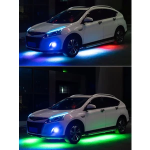Araç Altı LED Kiti Sese Duyarlı Mobil Uygulama Kontrollü LED App Kontrollü LED Xenon Kit