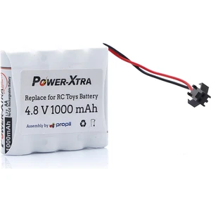 4.8V 1000 Mah Ni-Cd Oyuncak Araba Bataryası 4xaa Siyah Soketli