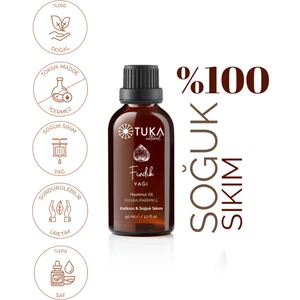 Tuka Natural Fındık Yağı 50 ml | Soğuk Sıkım, Katkısız