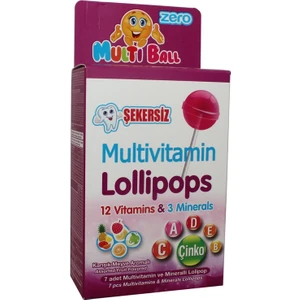 Multi Ball Şekersiz Multivatamin Lolipops